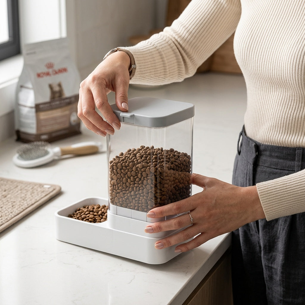 Automatic Pet Feeder and Water Dispenser