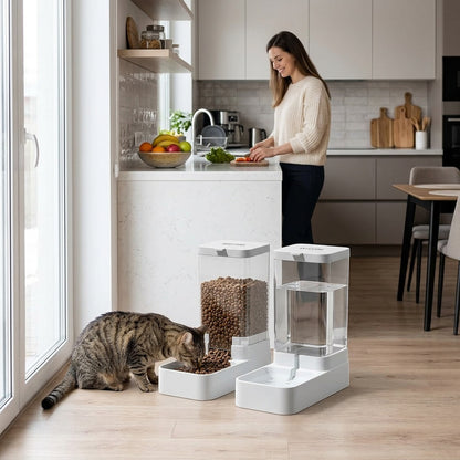 Automatic Pet Feeder and Water Dispenser