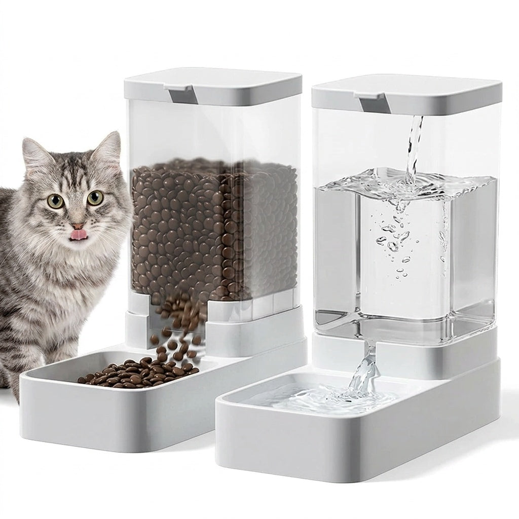 Automatic Pet Feeder and Water Dispenser
